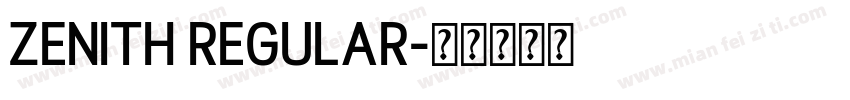 Zenith Regular字体转换